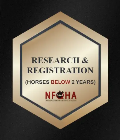 NFQHA Research & Registration (Horses Under 2 Years)